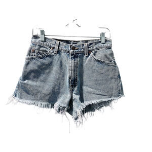 Levi Strauss 560 Vintage 90's Cut Off Blue Jeans Size 30 Orange Label Loose Fit